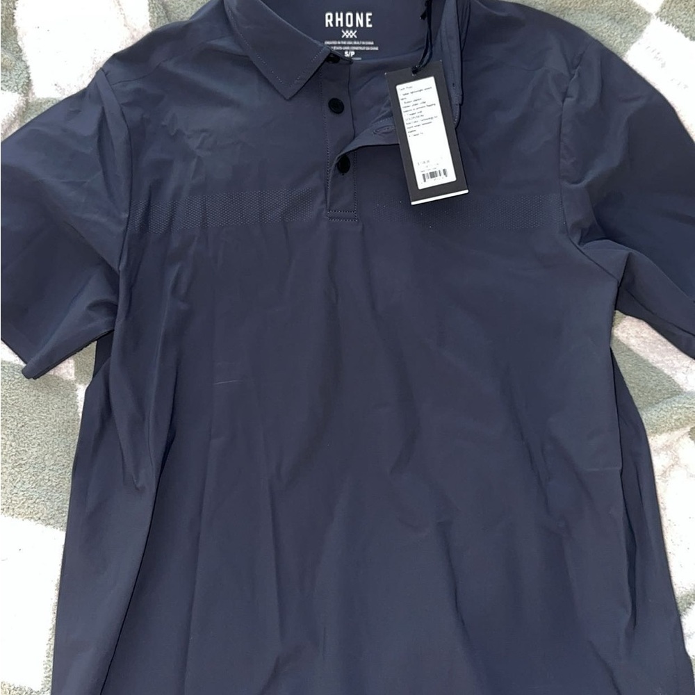 Rhone Men's Gray Tech Polo Shirt